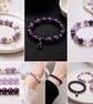 6mm, 8mm Purple Glass Pearl Beads, for Jewellery Making, Wedding Bridal Pearls - Image 5