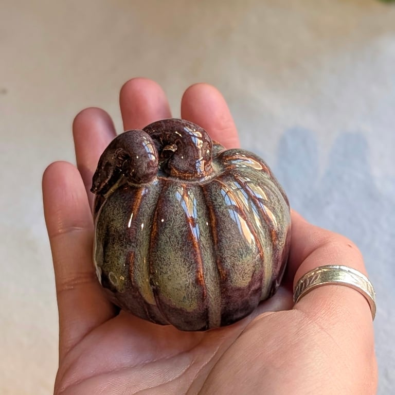 Small Ceramic Pumpkin