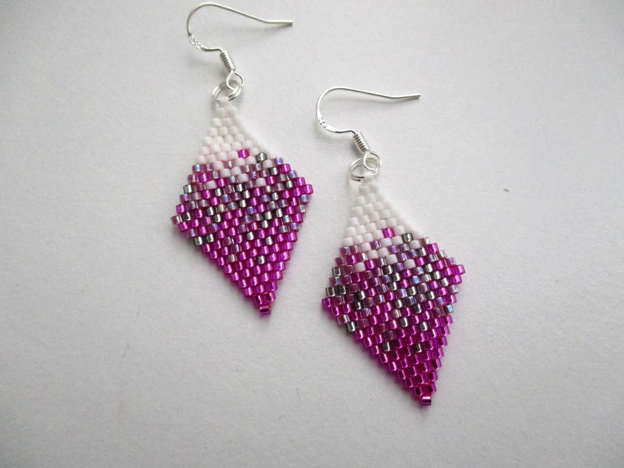 Magenta Earrings