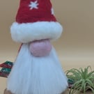 Needle Felted Santa Gnome