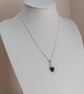 Valentine’s Gift - Black onyx heart pendant on sterling silver chain - Image 3