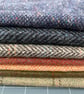 Tweed Fabric Bundle. Seventeen Pieces Approximately 15” Square. Craft Pack 820gm - Image 5