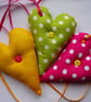 Set of 3 Hanging Hearts Shabby Chic/Kitsch Style - Image 3