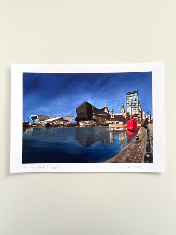 Canning Dock, Liverpool art print A5 (A4 size also available)