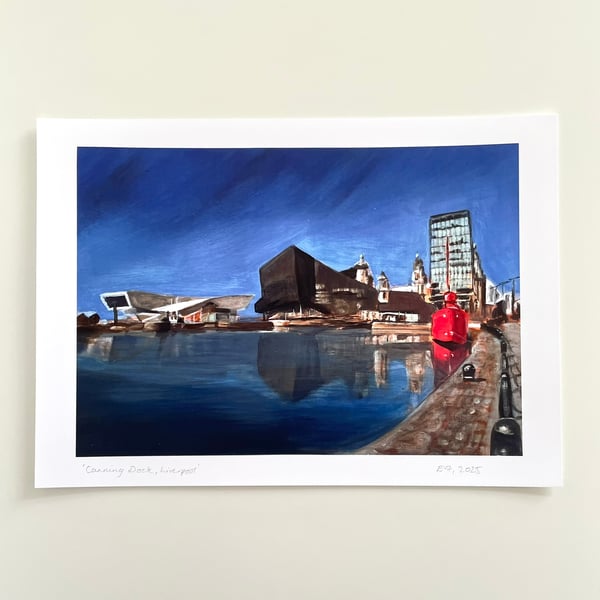 Canning Dock, Liverpool art print A5 (A4 size also available)
