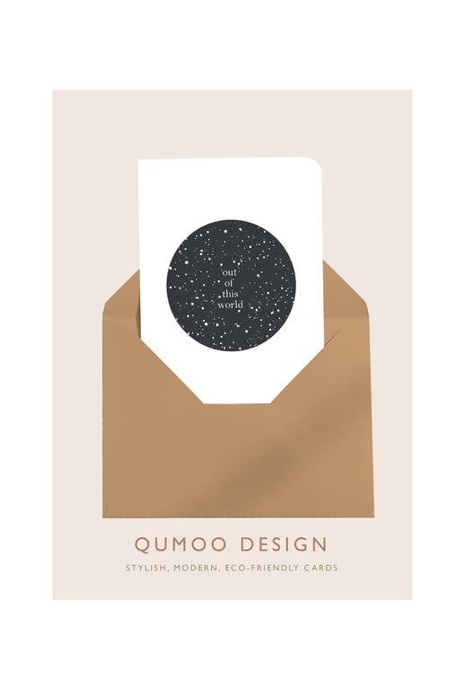 Stars Out of this World Blank Greeting Card (QM 286)