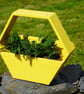 Wooden Hexagon Pallet Wood Planter - Image 1