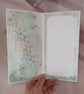Luxury Handmade Best Wishes Card. Teal & Cream Floral 3D Greeting Card.(L) - Image 2
