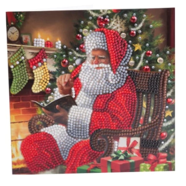 Santa diamond painting card kit