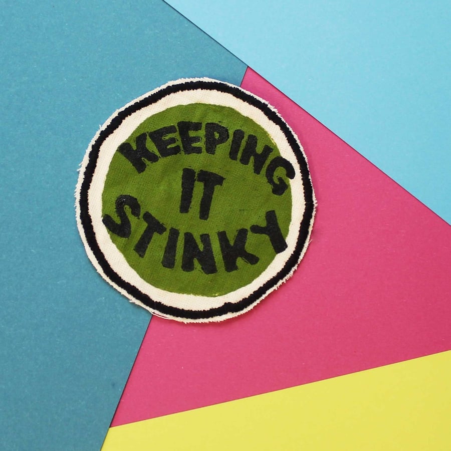 Keeping it Stinky Iron on patch