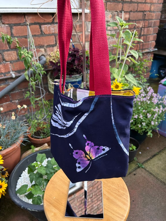 Kimono fabric tote bag