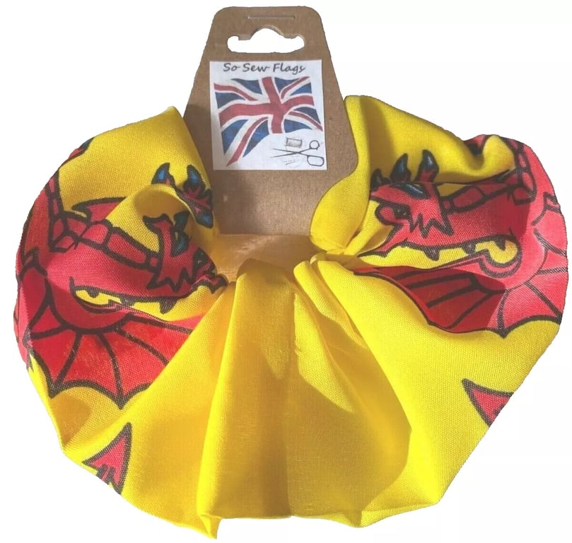 Somerset County Dragon Flag Hair Scrunchie Scrunchies Accessory Band Elastic