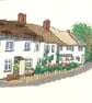 Devon cottages cross stitch chart - Image 1