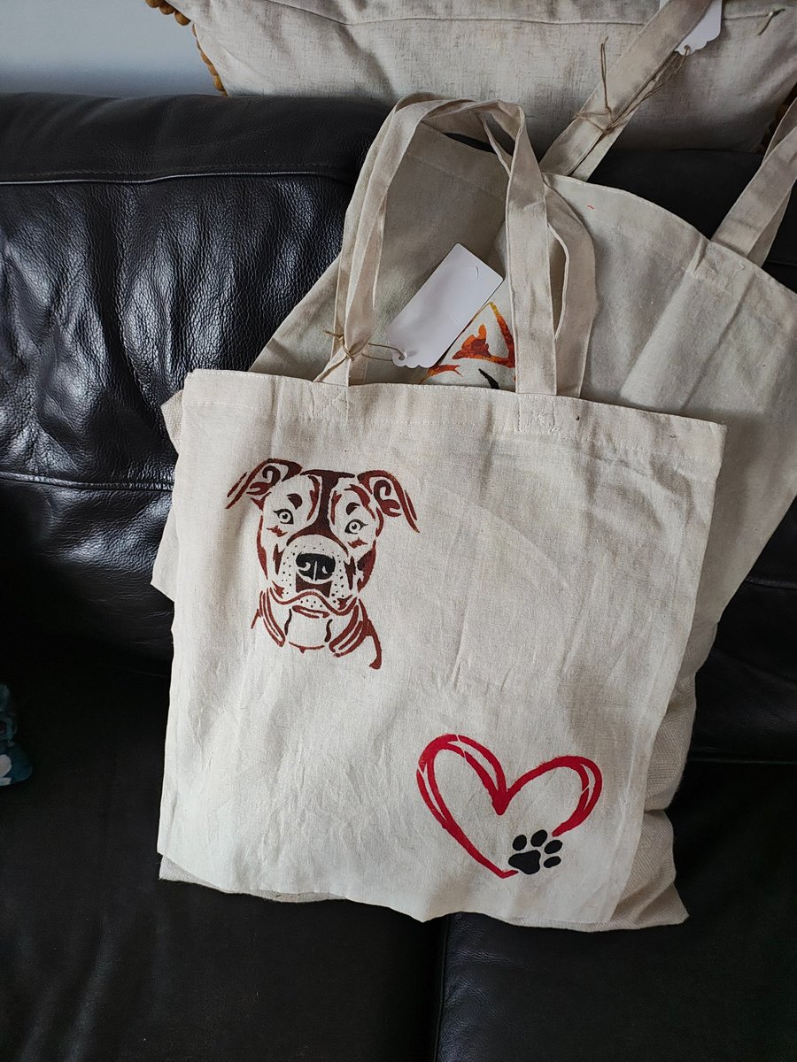 Hand painted tote bags 