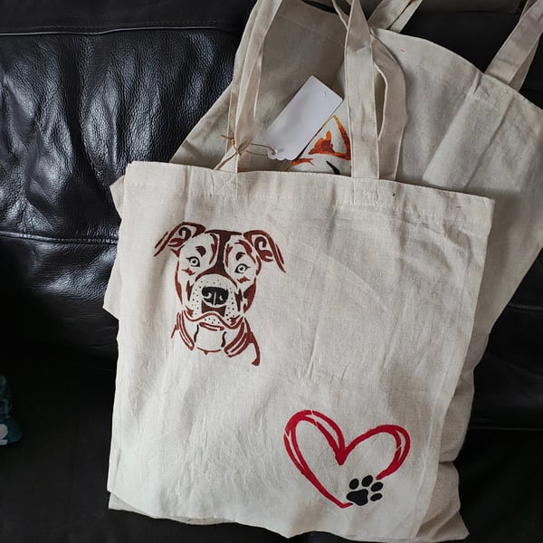 Hand painted tote bags 