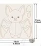 Bat Acrylic Sewing Template - Image 3