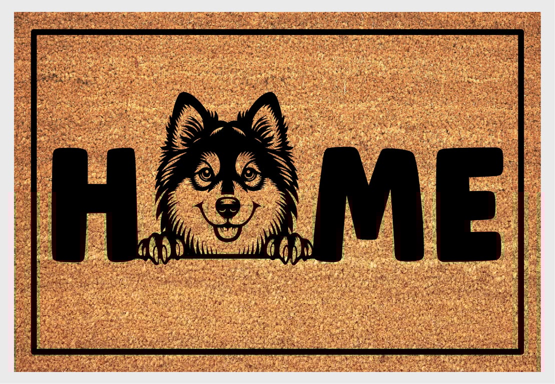 Norwegian Buhund Home Door Mat - Norwegian Buhund Welcome Mat - 3 Sizes