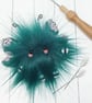 Tiny Teal Floral Plush Fairy  - Image 4