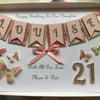 Handmade Personalised Birthday Card Daughter Granddaughter Gift Box 18 21 30 40 