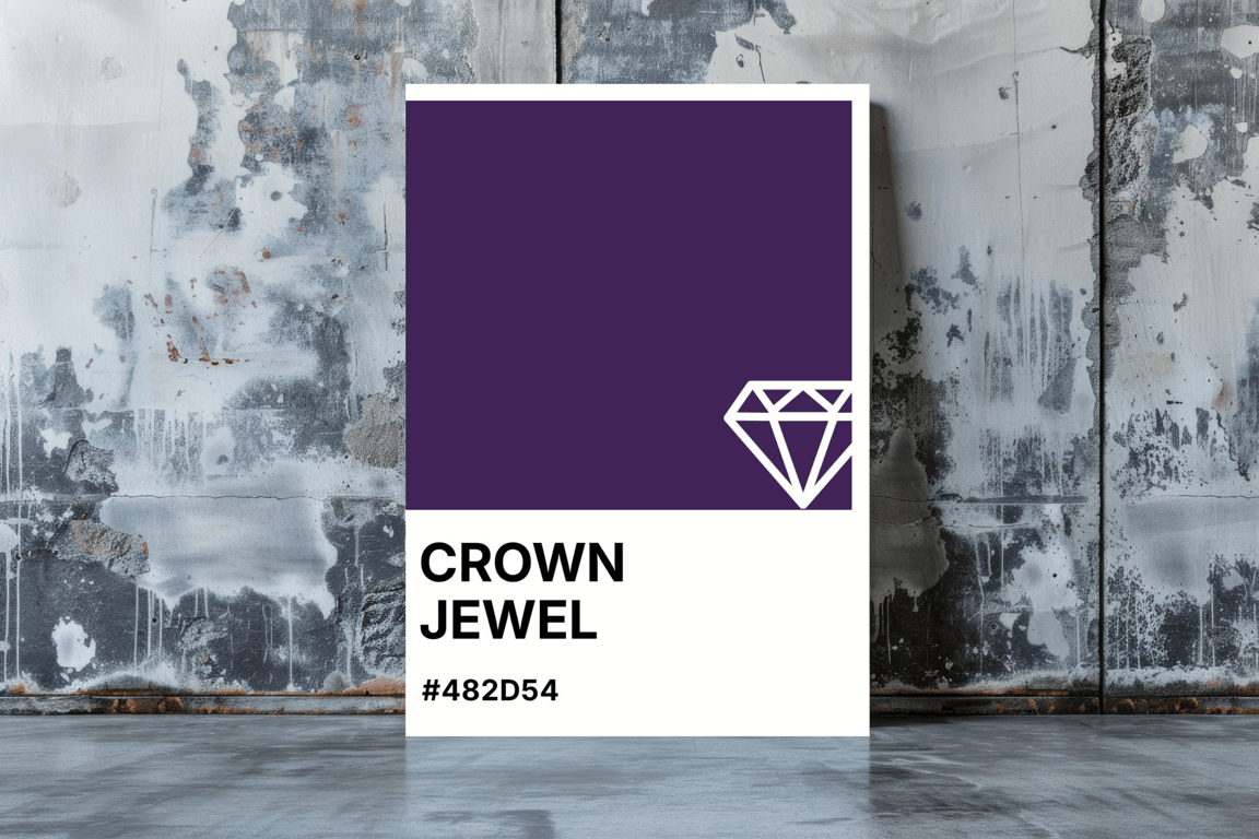 CROWN JEWEL Greeting Card – Colour Swatch Series (A6, Blank Inside)