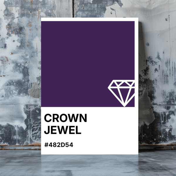 CROWN JEWEL Greeting Card – Colour Swatch Series (A6, Blank Inside)