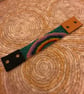 Leather and beadwork bracelet - Image 1