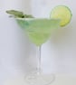 Fake Margarita Cocktail.  Polycarbonate Glass.  Display Prop. Bar Decor