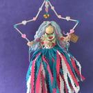 Transgender Inspired LGBTQ Pride Flag Little Person In A Star Hanging Decoration