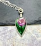 Ruby Zoisite Silver Pendant - Image 5