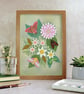 Floral Moths Botanical art print - Image 2