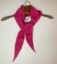 Pointy Scarf - Ruby & Bubblegum