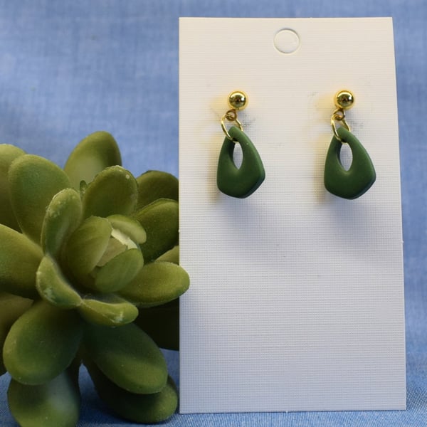 Small Sculptural Cut Out Earrings