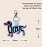 Doxie Keyring - Dog Silhouette Word Art Accessory - Image 5