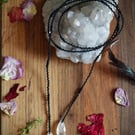 Black Tourmaline and Clear Quartz Wrap Protection and Clarity