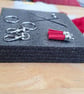 White & Red Heart Needle-Felting Starter Kit (Makes Two Keychains)  - Image 4