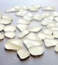 Tumbled Frosted Glass - Mixed Sizes - Various Amounts - Clear Sea Glass - Image 8