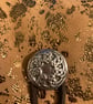 Gold colour Soft Lambskin Leather Medieval Style Pouch - Celtic Closure - Image 5