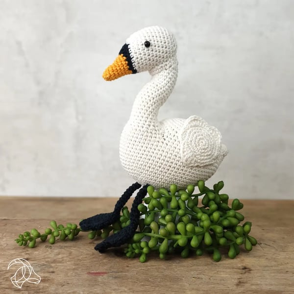 Lilly the Swan Crochet Kit, DIY craft kit, Craft kit gift, Amigurumi kit