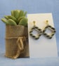 Geometric Open Diamond Earrings - Image 7