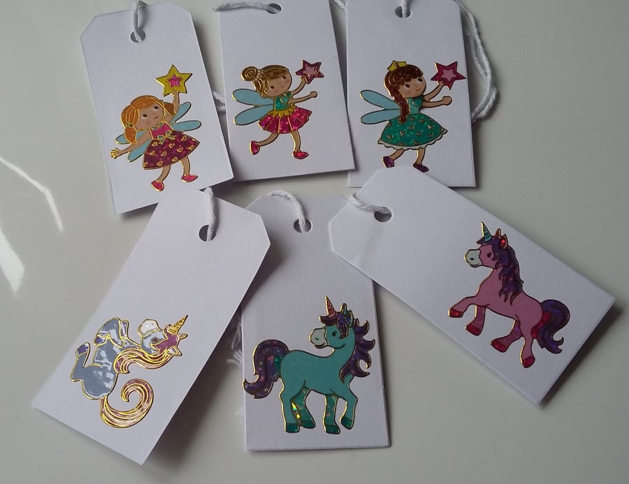 FAIRY AND UNICORN GIFT TAGS