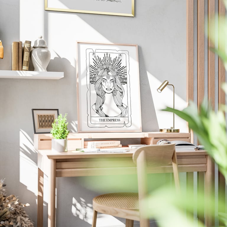 The Empress Tarot Card Poster, Tarot Design, The Empress Card, Tarot Poster