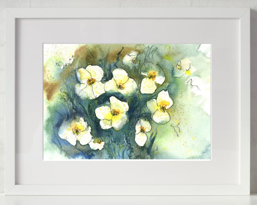 Woodland Daisy - Original Watercolour