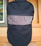 Black denim backpack - Image 1