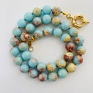 Snakeskin agate necklace 