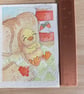 Sneak Sarnie, miniature watercolour painting, watercolour paper, trading card - Image 2