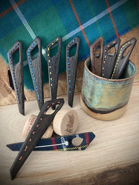 "An Darach Dubh" Ancient Bog Oak Kilt Pin HANDMADE - MADE TO ORDER