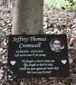 Memorial Grave Plaque Memorial Grave Stone Memorial Cemetery Grave Marker - Image 1