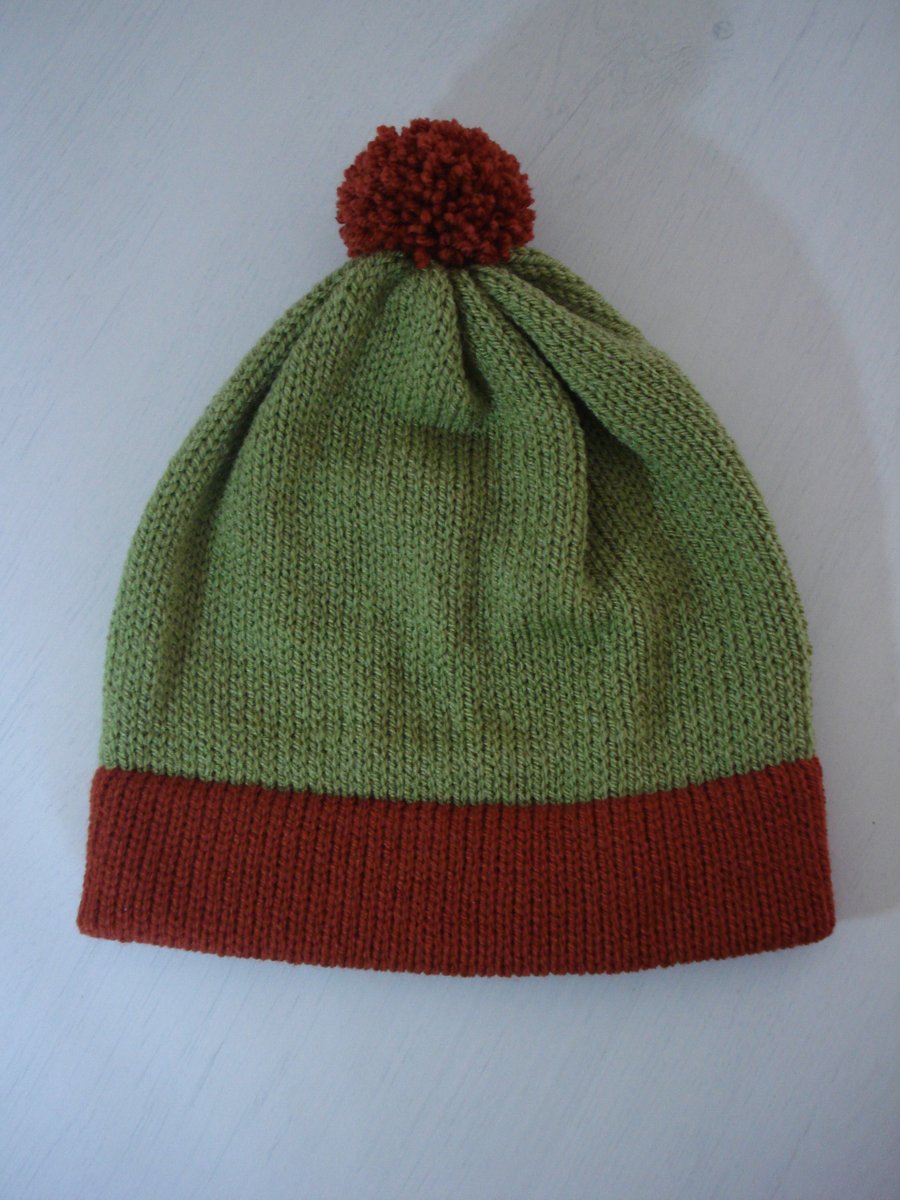 Green Bobble Hat