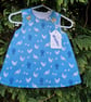 Age: 0-3m Mid Blue Chicken Dress 