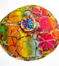 Teacup and Saucer Textile Art Sculpture Free Machine Embroidery  - Image 7